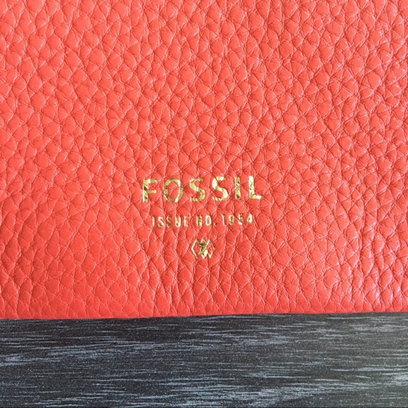 Fossil Pink Stripe Large Clutch - Picture 9 of 12